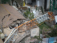 Министерство экономики временно закрыло строительный объект в Рамат-Гане, где рухнул подъемный кран