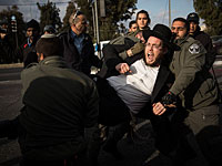 Протесты "харедим": 27 задержанных, 3 пострадавших полицейских