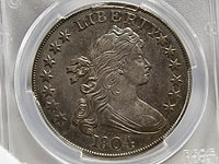 Серебряный доллар  США  выпуска 1804 года продан с аукциона за $3,3 млн 