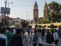 Около коптской церкви в Каире после теракта. Декабрь 2016 года