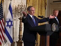 Премьер-министр Израиля Биньямин Нетаниягу и президент США Дональд Трамп