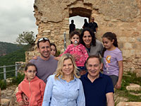 Биньямин и Сара Нетаниягу посетили крепость Монфор    