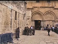 Полиция Израиля обеспечила общественный порядок возле Храма Гроба Господня. ВИДЕО