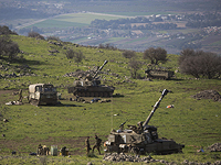 Израильская артиллерия на северной границе