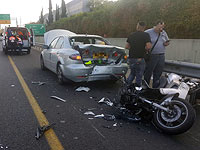 Авария на шоссе &#8470;4, пострадал мотоциклист