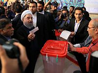 Хасан Роухани на выборах в Тегеране. 19 мая 2017 года