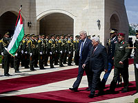 Дональд Трамп и Махмуд Аббас в Бейт-Лехеме, 23 мая 2017 года  