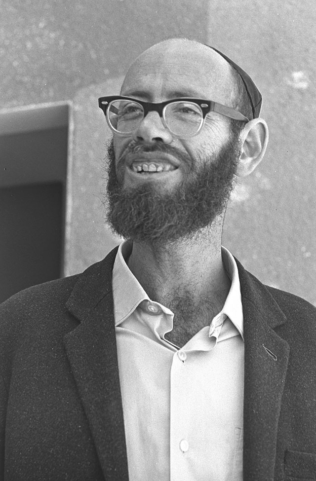 Один из основателей еврейского квартала в Хевроне раввин Моше Левингер. 1968 год