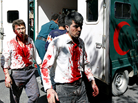 Пострадавшие в результате теракта в Кабуле. 31 мая 2017 года