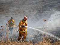     Пожар рядом с поселком Цур-Игаль, на месте работают 9 пожарных нарядов