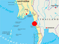 В Мьянме разбился самолет, множество погибших    