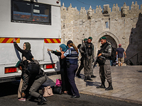 Проверки около Шхемских ворот в Иерусалиме. 17 июня 2017 года