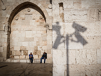 Около Яффских ворот в Иерусалиме