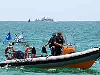 Морская полиция спасла троих молодых людей, едва не утонувших на побережье Хайфы