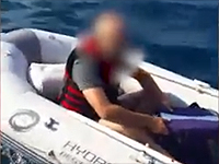 Морская полиция спасла жителя Хайфы, лодку которого унесло в открытое море. ВИДЕО