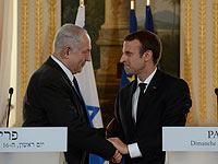 Биньямин Нетаниягу и Эммануэль Макрон в Париже. 16 июля 2017 года