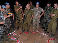Миротворцы ООН и военнослужащие ЦАХАЛа на границе с Ливаном