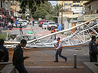     В Тель-Авиве обрушился подъемный кран, нет пострадавших (иллюстрация)