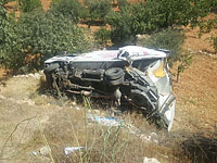 На шоссе &#8470;60 произошло ДТП с участием израильского и палестинского грузовиков