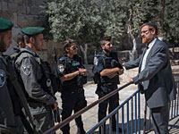 Депутат Глик пришел "на работу" к Львиным воротам в Иерусалиме  