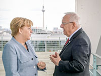 В Берлине президент Ривлин побеседовал с канцлером Германии Меркель