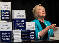 Хиллари Клинтон на презентации  книги "Что случилось". 12 сентября 2017 года