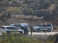 На месте теракта возле поселения Ар Адар. 26 сентября 2017 года   