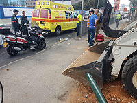 В Тель-Авиве трактор сбил рабочего