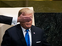 Дональд Трамп на Генассамблее ООН в Нью-Йорке. Сентябрь 2017 года