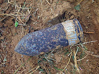 В Ашдоде был обнаружен артиллерийский снаряд