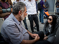 На въезде в Иерусалим проходит акция протеста инвалидов