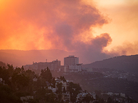 Пожар в иерусалимских горах. 26 октября 2017 года