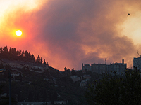 Пожар в иерусалимских горах. 26 октября 2017 года