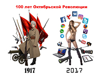 Модель из Сибири разделась для съемок плаката "100 лет Октябрьской революции"