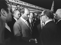 Прибытие Анвара Садата в Израиль. Вечер 19 ноября 1977 года