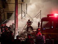 Взрыв и пожар в Яффо. Фоторепортаж
