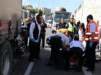 Мотоциклист получил тяжелые травмы в ДТП в Хайфе