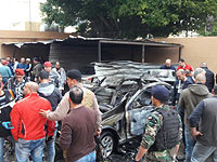 Автомобиль Абу Хамзы Хамдана после взрыва 