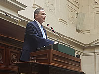 Впервые спикер Кнессета выступил в парламенте Бельгии