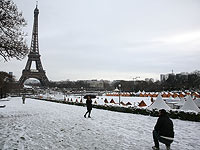Снегопад во Франции: в Париже отменено автобусное сообщение, закрыта Эйфелева башня 