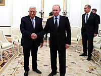 Завершилась встреча Путина и Аббаса. Пресс-служба Кремля называет Аббаса "президентом Палестины"