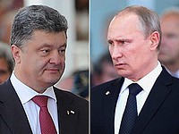 Владимир Путин и Петр Порошенко