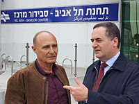 Министр транспорта и разведки Исраэль Кац и гендиректор Управления железных дорог Израиля Шахар Аялон