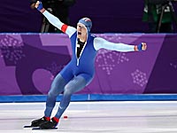 Конькобежный спорт. Норвежец Ховард Лоренцен установил олимпийский рекорд