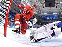 Хоккей. Россияне вышли в полуфинал, разгромив норвежцев