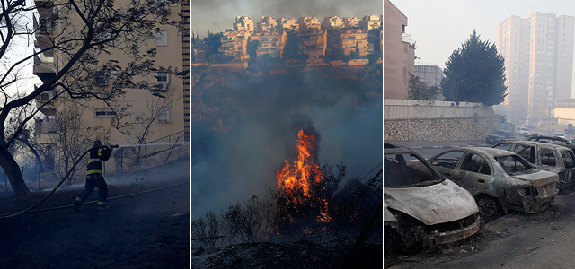 Пожары в Хайфе: свыше 100 пострадавших, 75 тысяч эвакуированных