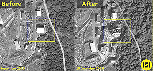 Последствия воздушного удара по целям в сирийском районе Масьяфа. Спутниковые снимки ImageSat