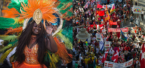 Иерусалимский марш в стиле бразильского карнавала. Фоторепортаж
