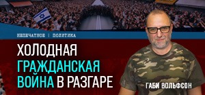 Холодная гражданская война в разгаре. Видеокомментарий Габи Вольфсона