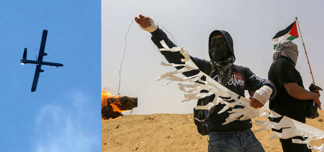 ВВС ЦАХАЛа атакуют в Газе боевиков, запускающих "огненных змеев" и баллоны со  взрывчаткой